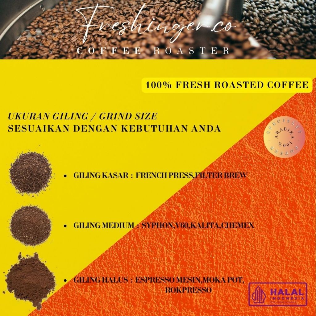 

JAMIN MURAH !!!KOPI ARABIKA FULL WASH ANAEROB CIKOLE LEMBANG FILTER ROAST (Biji/Bubuk) 200gram(BISA LANGSUNG ORDER)