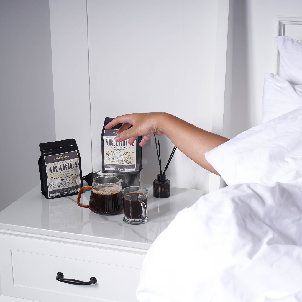 

JAMIN MURAH !!!Waterground Coffee Kopi Arabika Flores Manggarai Biji Kopi GRADE 1 Coffee Single Origin, 500 GR(BISA LANGSUNG ORDER)