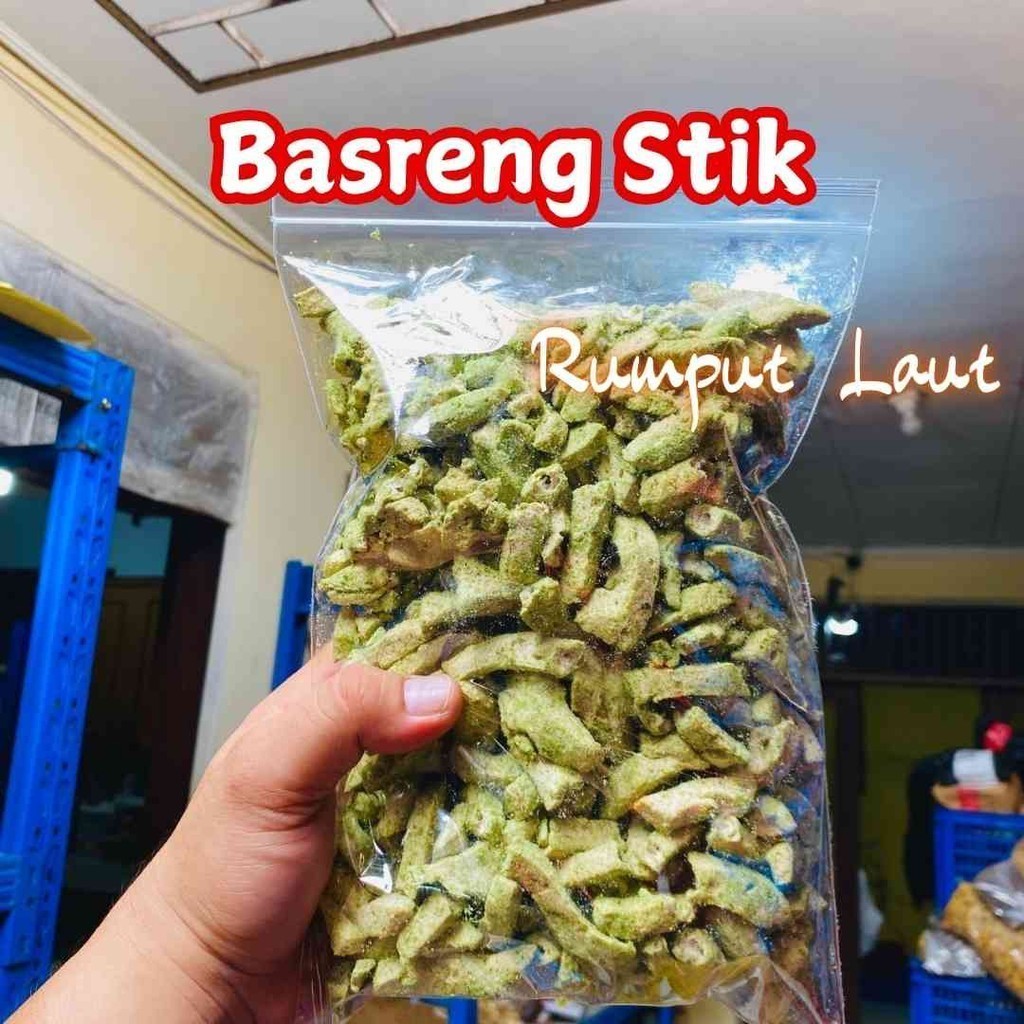 

1 kg Keripik Basreng Bandung Rasa Rumput laut BASRENG BANDUNG RASA RUMPUT LAUT /BASRENG STIK BALADO KEMASAN