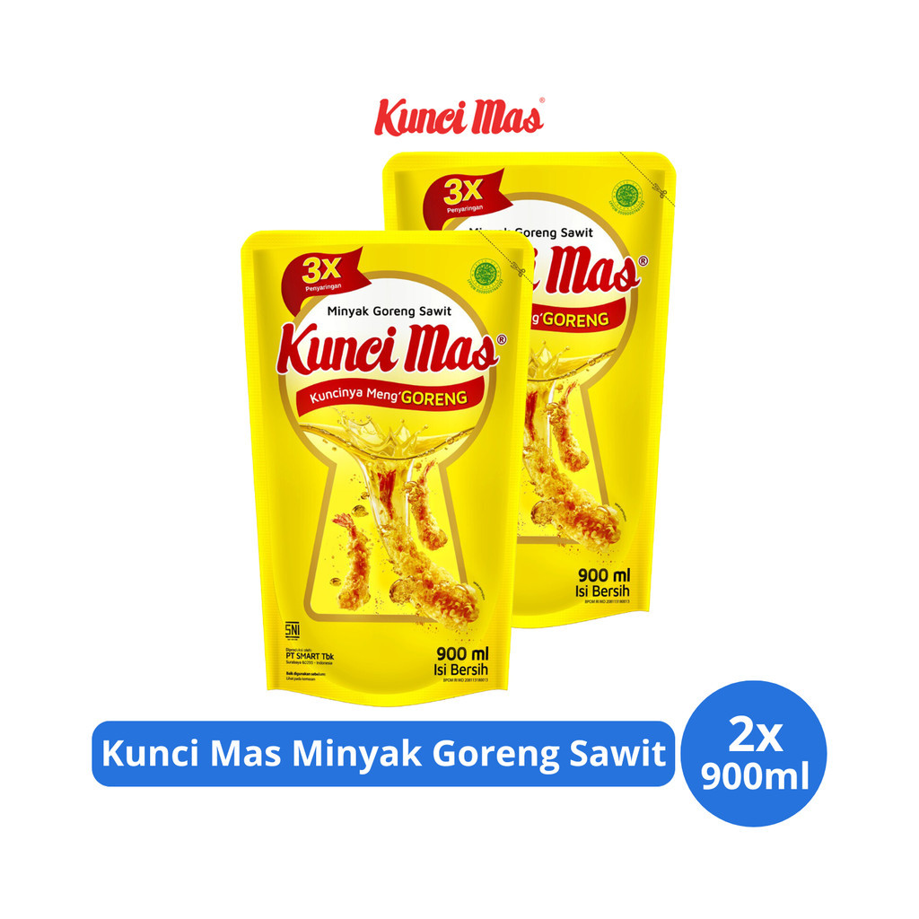 

Kunci Mas Minyak Goreng Sawit Pouch 900ml x 2 pcs