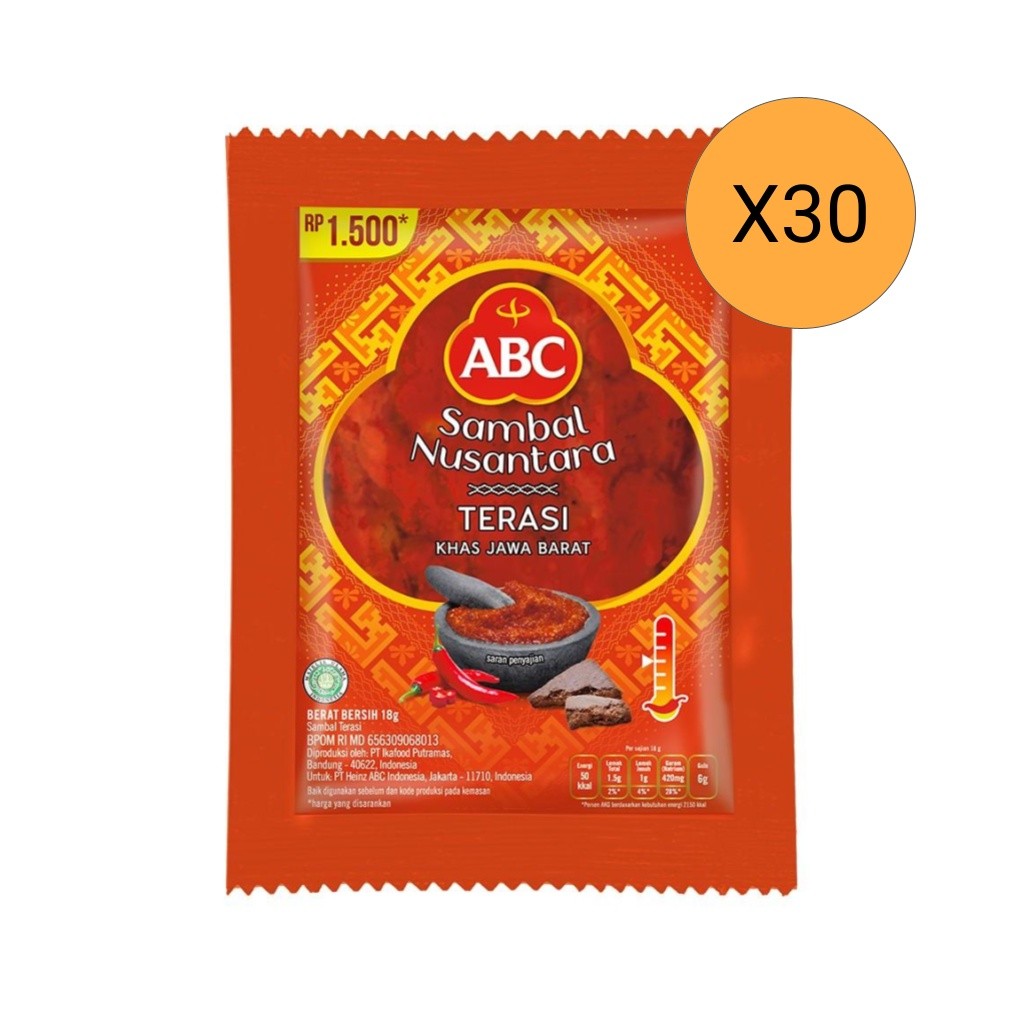 

ABC Sambal Nusantara Terasi 30 x 18 g