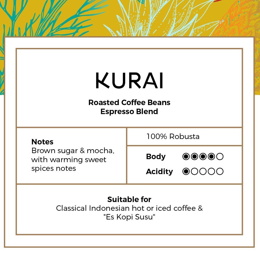 

JAMIN MURAH !!!BIJI KOPI ROBUSTA KURAI BLEND ESPRESSO 1KG(BISA LANGSUNG ORDER)