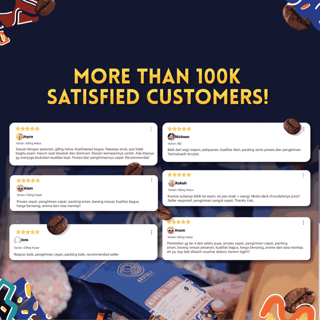 

JAMIN MURAH !!!ARUTALA Kopi Gayo Alur Badak Robusta Coffee 500 Gram(BISA LANGSUNG ORDER)