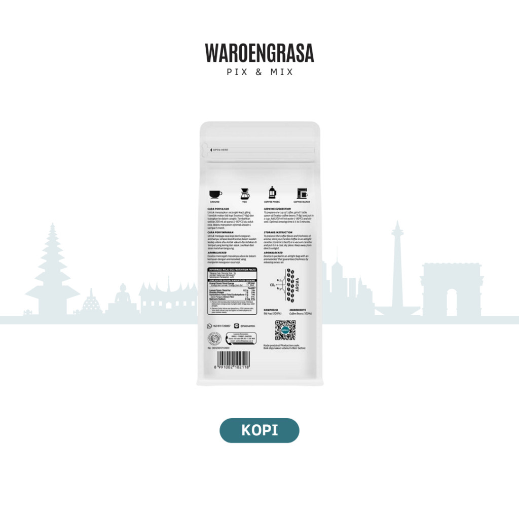 

JAMIN MURAH !!!Excelso Kopi Bubuk - Robusta Gold - 200gr - 3 Packs(BISA LANGSUNG ORDER)