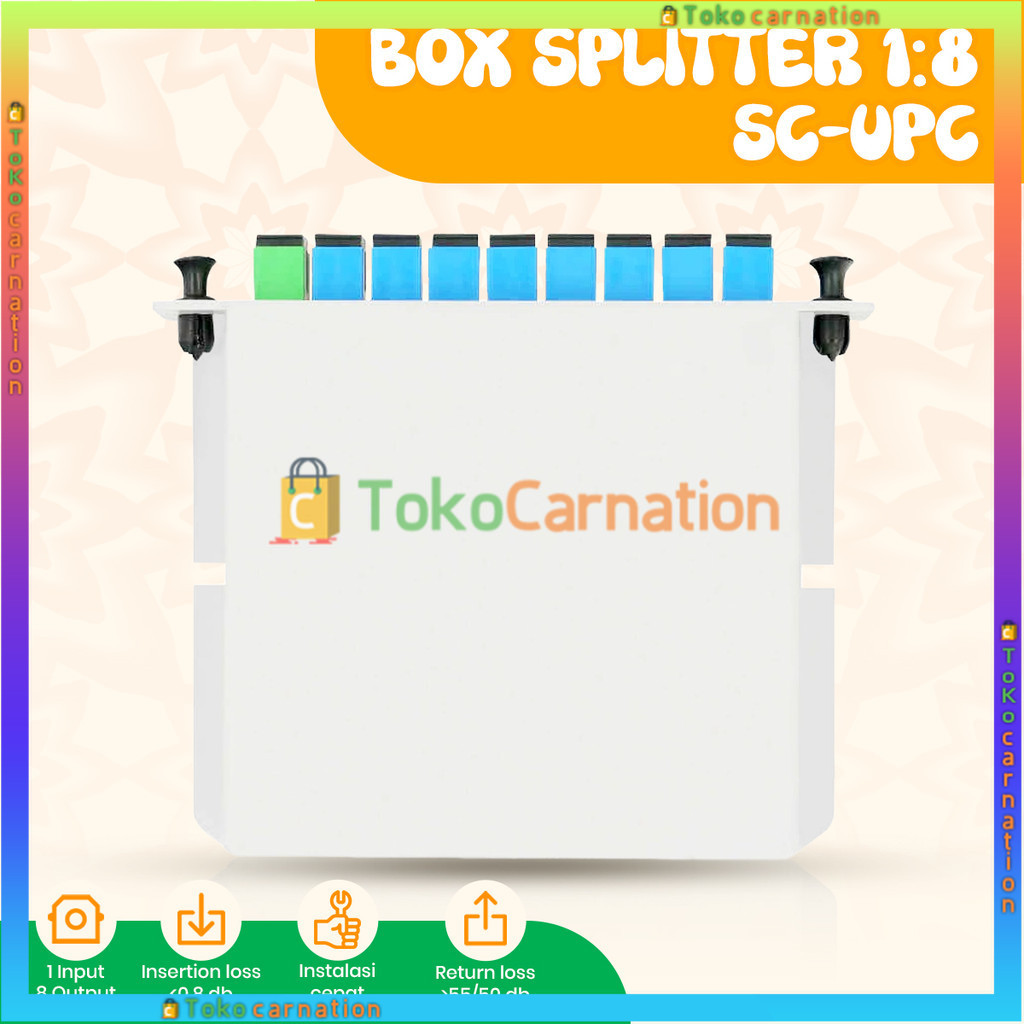 [  ] PasifSplitter 1 8 SC UPC Passive Splitter BOX 1 8 SC UPC