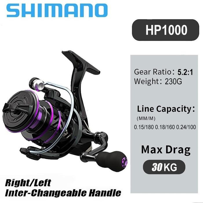Caldari Reel Powerful Handle HP/HE 1000 - 7000 Reel Pancing Metal Power Handle Quality Reel EVA/Meta