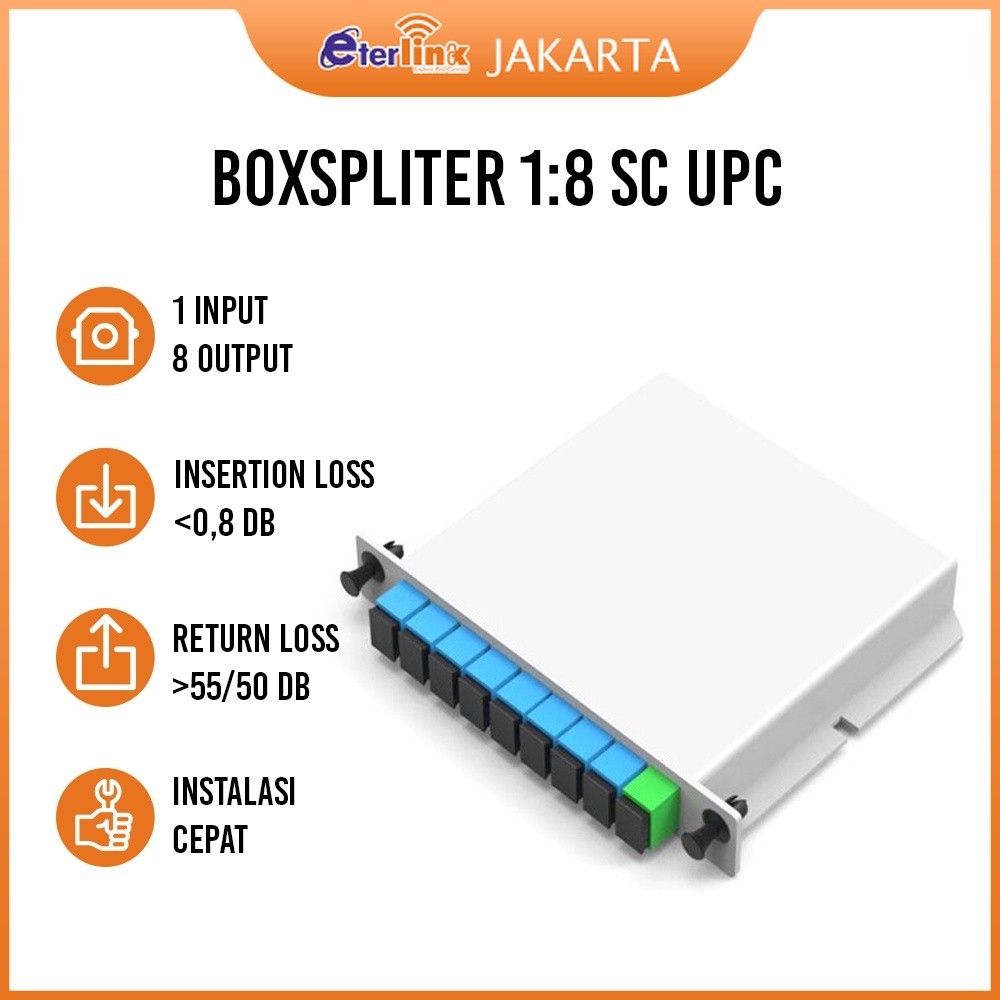 [TERBARU] Box Pasif Splitter 1 : 8 SC UPC Passive Splitter BOX 1 : 8 SC UPC