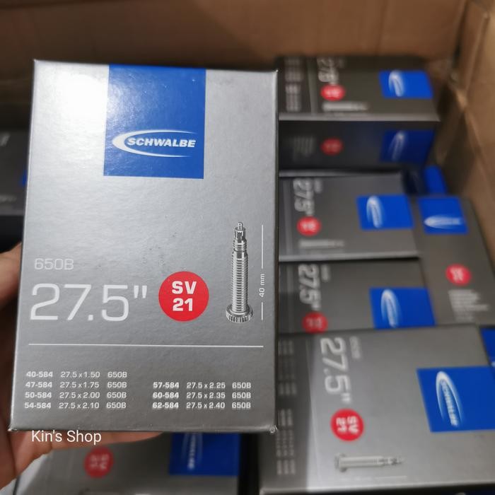 Ban dalam Schwalbe 27.5 x 1.50 1.75 2.00 2.10 2.25 2.35 2.40 SV21 40mm Terlaris