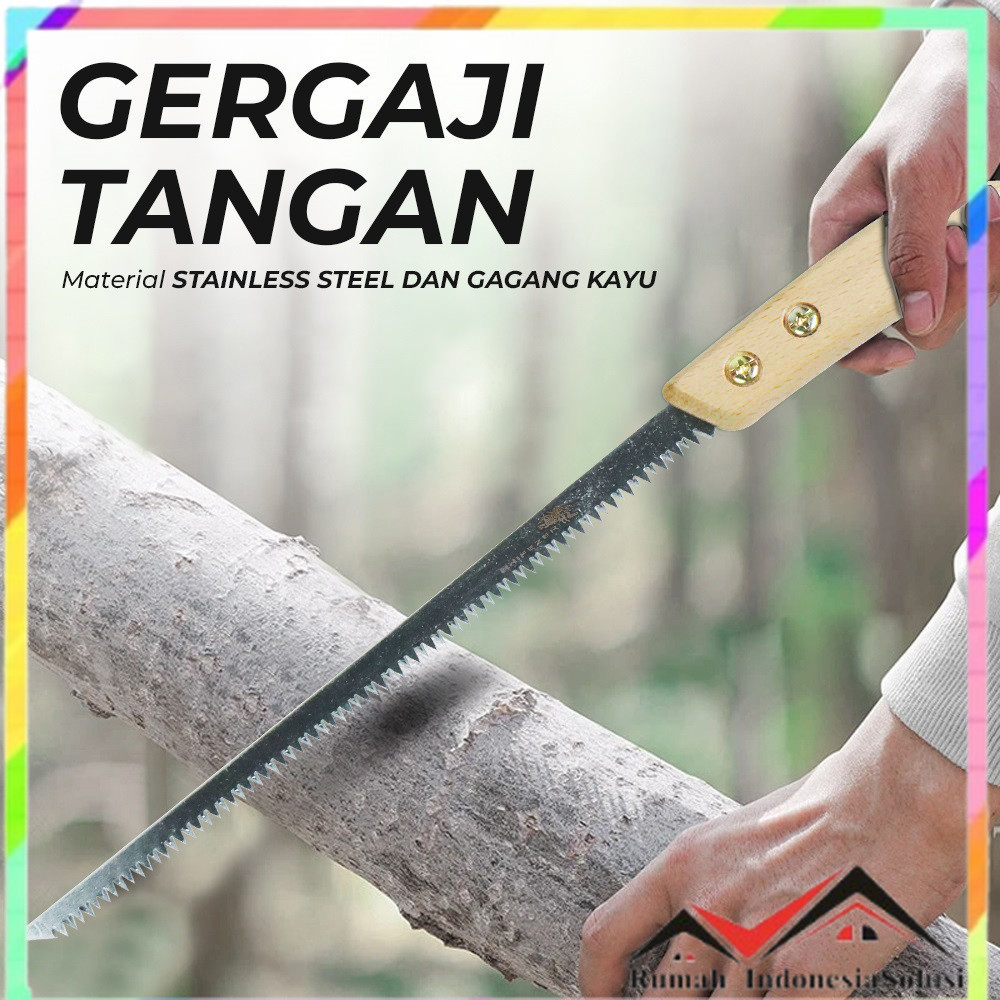 

- KNIFEZER Gergaji Tangan Manual Woodworking Hand Prune Saw - TO26 -