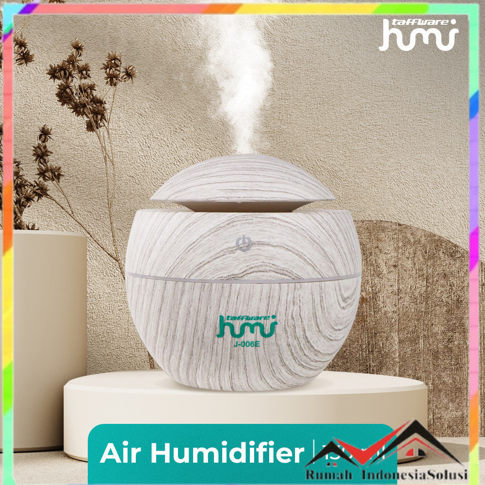 

- Taffware HUMI Air Humidifier Ultrasonic Aromatherapy Wood 130ml - J-006E -