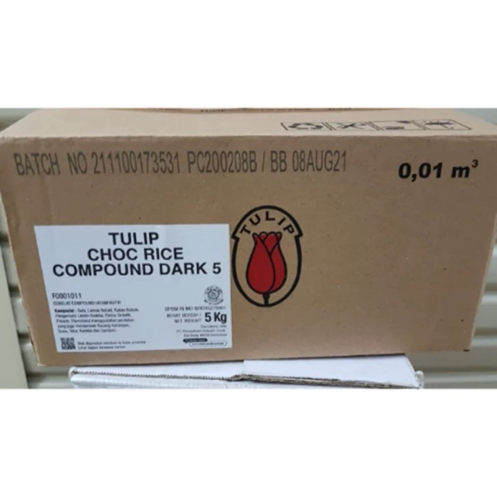 Meses Tulip Dark 5 kg | Meises Tulip Choco Rice Meses Tulip Dark 1 dus isi 5kg / KARTON / CARGO