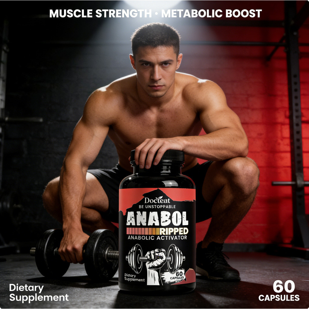 Docteat ANABOL RIPPED Anabolic Activator Muscle Support – 60 Capsules CO2224