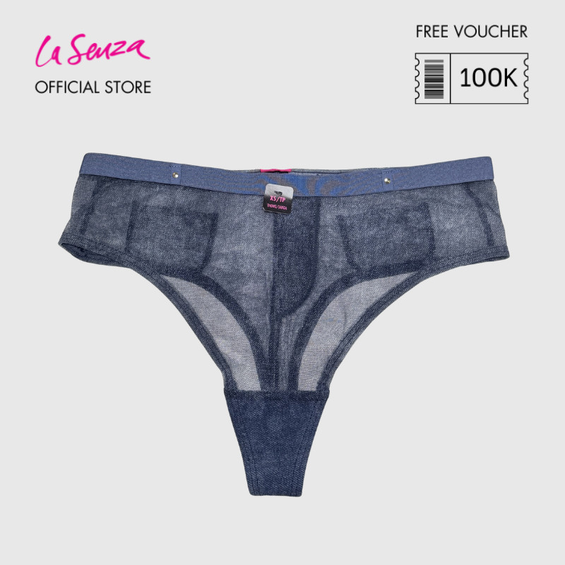 La Senza Sheer Costume Panty Warna Denim 11168380-4PNJ