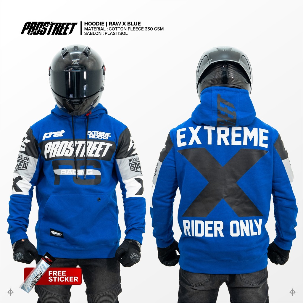 Hoodie Prostreet Raw X Blue