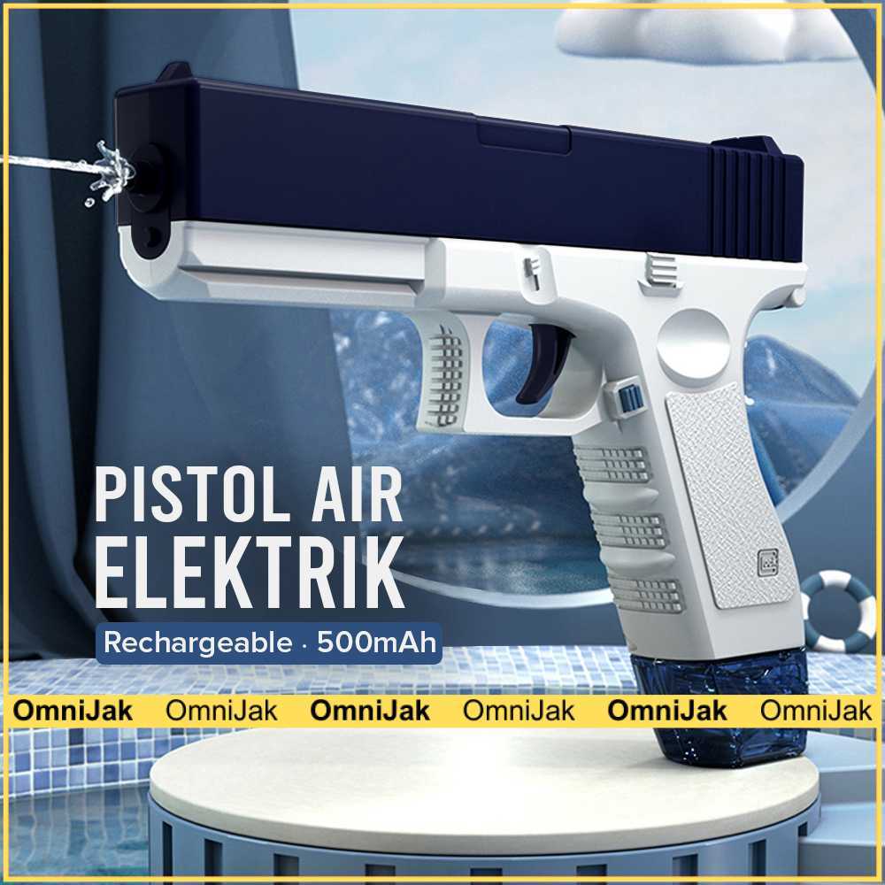 Pistol Air Mainan Elektrik Water Gun Rechargeable 500mAh - 518-2