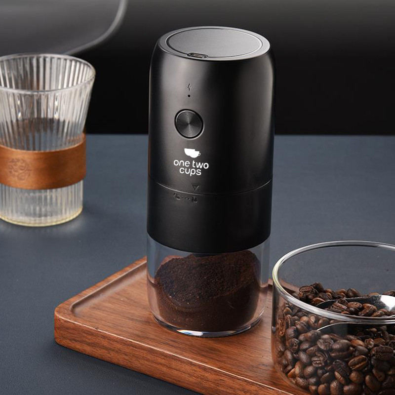 GS88 Medan One Two Cups Alat Penggiling Kopi Elektrik Coffee Grinder 1800mAh - KMDJ-2A