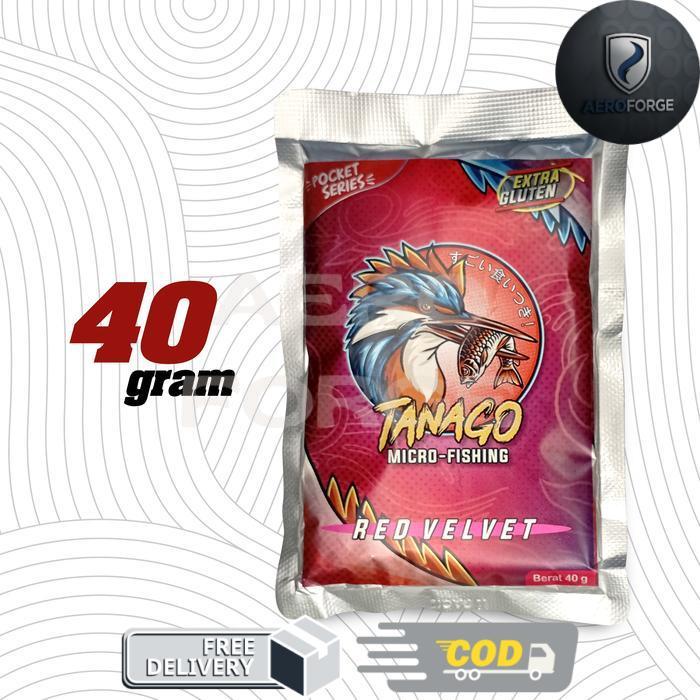 Tanago Red Velvet Plus Gluten  Tanago Red Velvet Micro Fishing - Pocket 40g