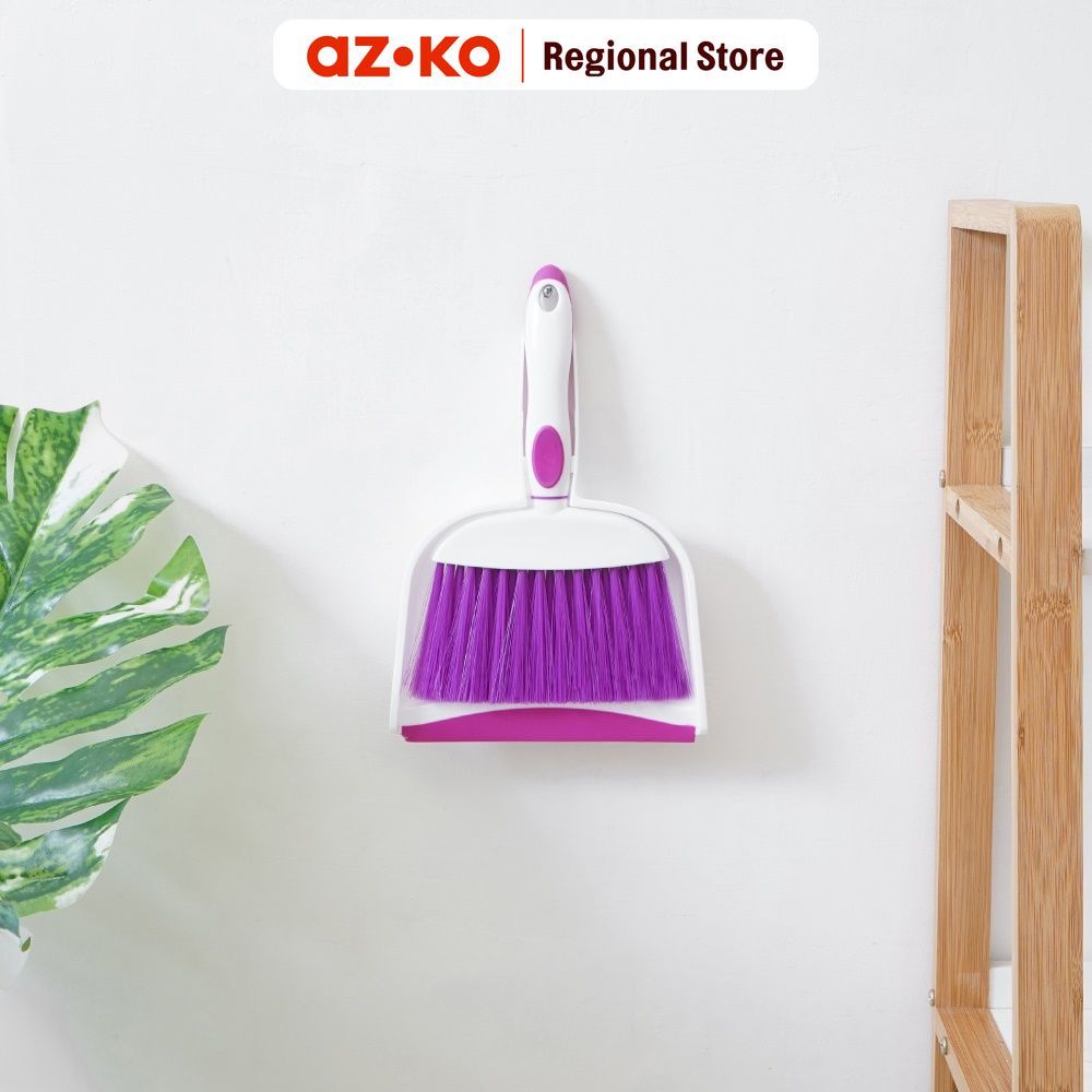 Proclean Sapu Dan Pengki Mini - Ungu Putih Broom Dustpan Serokan Sampah Sapu Lantai