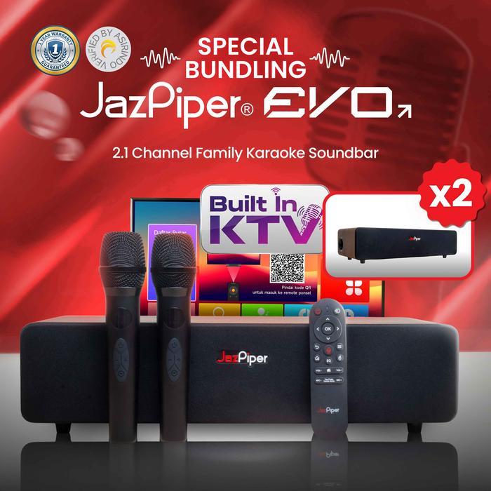 [2 UNIT] JazPiper EVO - Family Karaoke Set / Karaoke Set Praktis / Alat Karaoke Rumahan