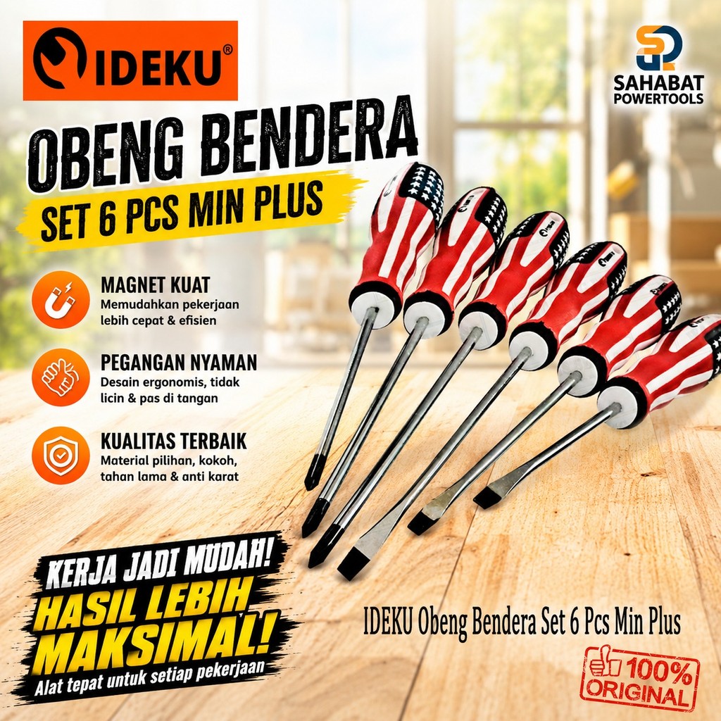 Obeng Set 6pcs Obeng Setting Karburator Obeng Radio - Obeng Setting Amerika Kecil Kurus Panjang Min 