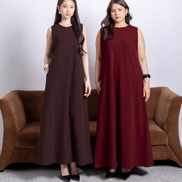 Best Seller Nomitee'S Vania Dress Maxi Dress Tanpa Lengan Original