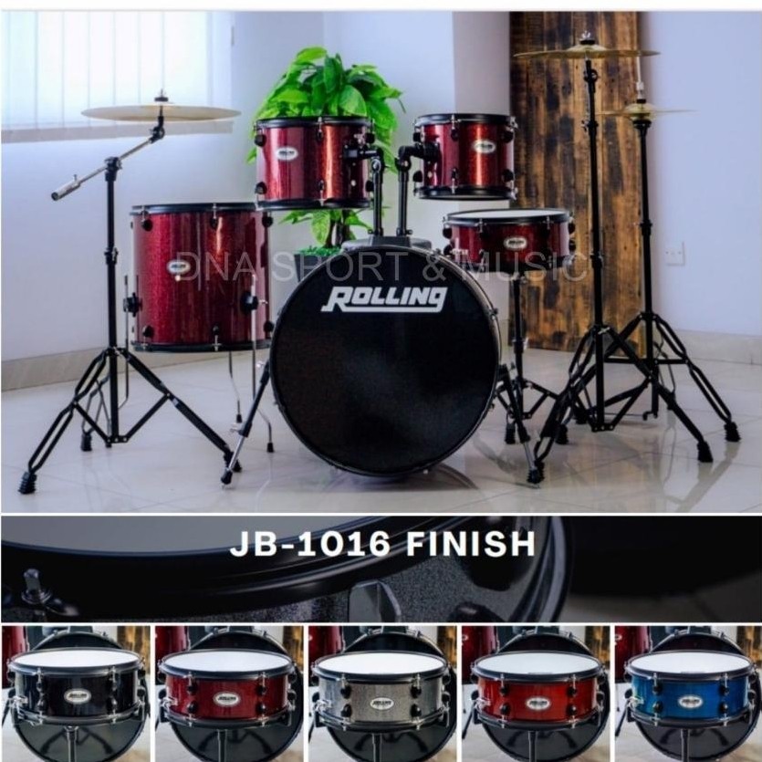 Drum Set Akustik ROLLING JB-1016 - ORIGINAL