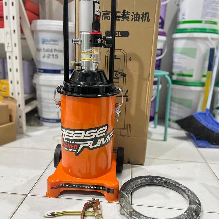 Air Pneumatic Grease Pump GREENER 12 L Alat Pelumas Grease