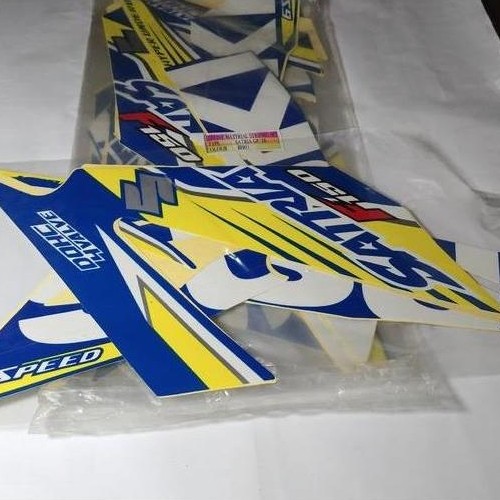 Striping Lis Bodi & Stiker Body Satria Fu Fi 2016 Biru MotoGP