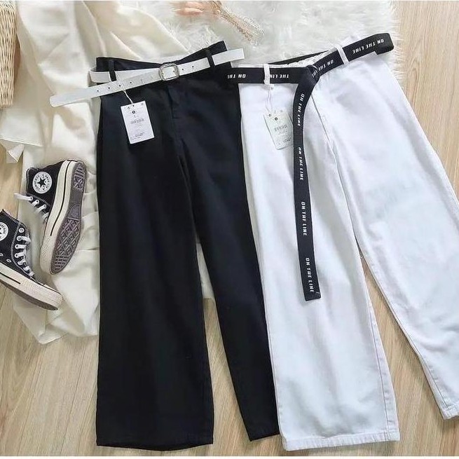 CELANA KULOT WANITA/CELANA KULOT JUMBO/CELANA KULOT PANJANG - Putih