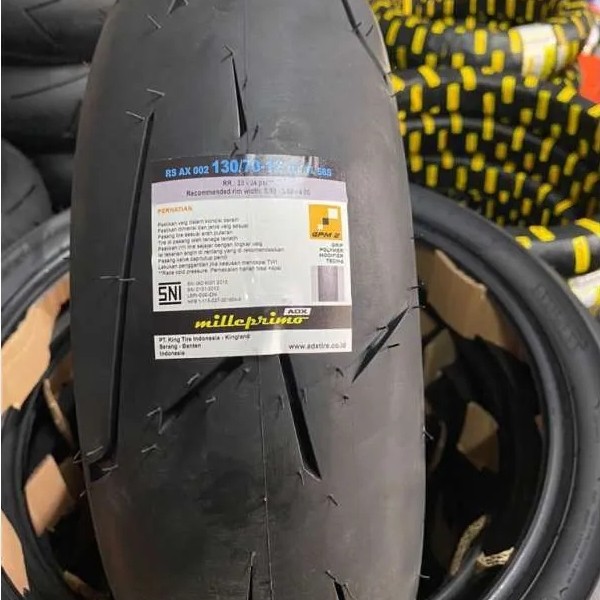 ADX Milleprimo 130 70 12 soft compound balap racing TL Tubless Ban scoopy pengganti MA-R1