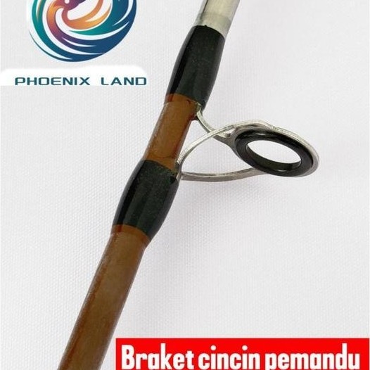 Set Pancing Phoenix Land Joran Fiber + Reel Spinning 200 + Bonus Senar Set Pancing Murah Joran Fiber