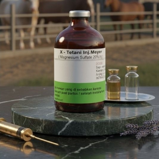 READY X Tetani Inj Obat Kejang, Keracunan hewan Sapi, Kerbau, Kuda, Domba, Kambing, Babi, Anjing dan