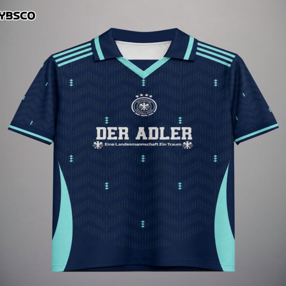 JERSEY GERMAN AWAY FANTASY VINTAGE JERSEY FANTASY JERMAN RETRO VINTAGE  FULLPRINTING / SPORT / JERSE