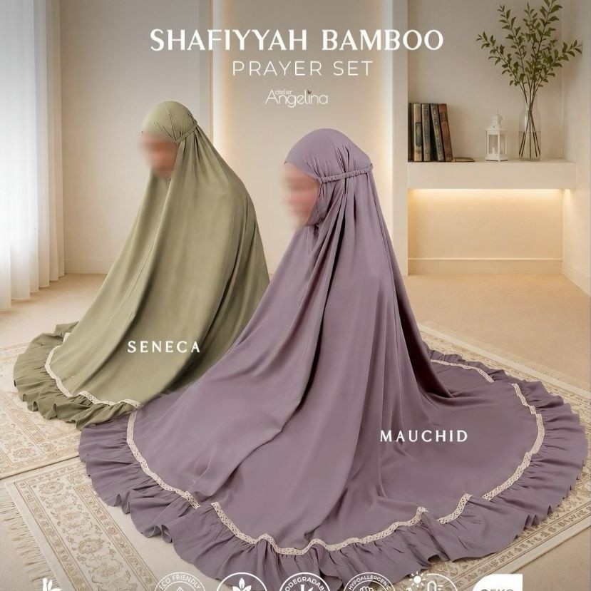ATELIER ANGELINA SHAFIYYAH BAMBOO PRAYER SET SENECA MUKENA
