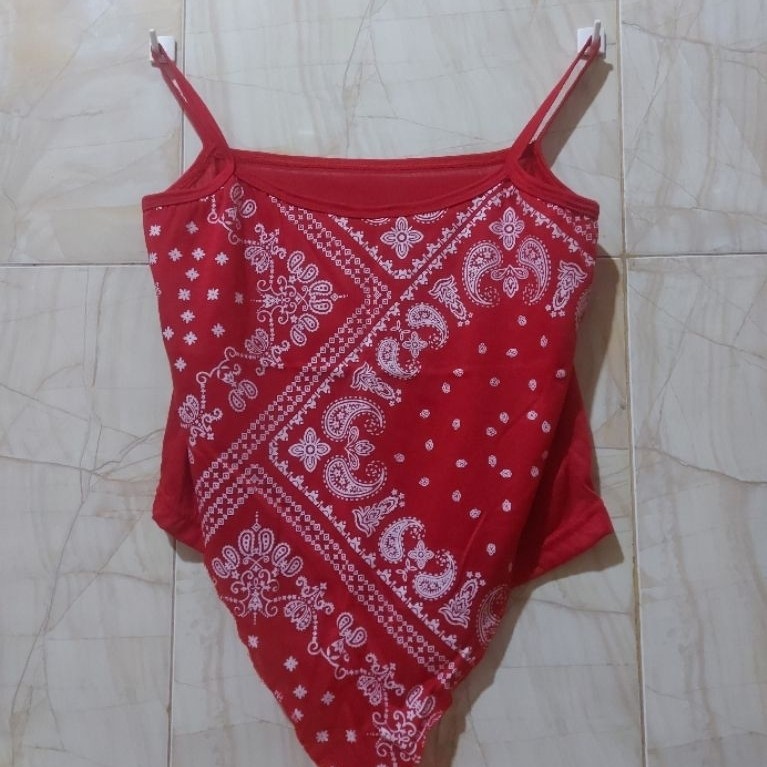 preloved/thrift Tanktop Wanita Batik Model Korea