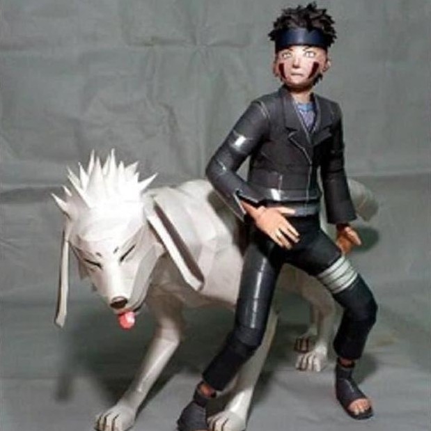DIY Papercraft Pola Acttion Figure Kiba -Agamaru (DIY=Kertas)