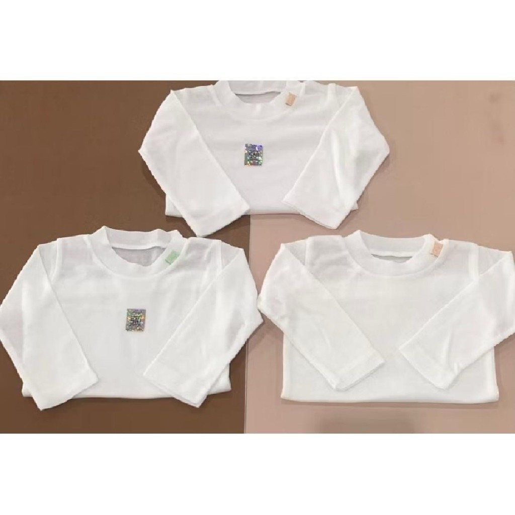 Baju Nary Lengan Panjang/Oblong Nary Polos Putih dan Warna/Baju Harian Baby dan Anak-anak/Baju Tipis