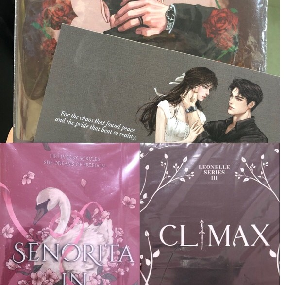 (BACA DESKRIPSI) Preloved Novel Senorita in Trouble SC 2nd Edition dan Novel Climax by Manishmanisha