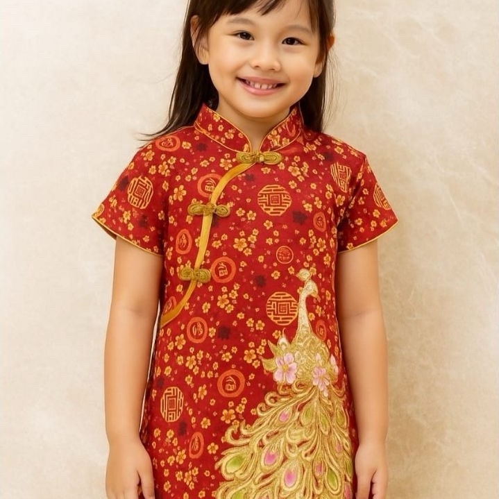 DRESS IMLEK CHEONGSAM QIPAO ANAK PRELOVED