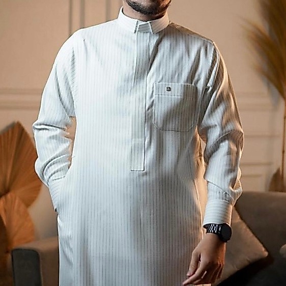 BestPromo Gamis / Jubah Pria Thobe Salur Original Annun