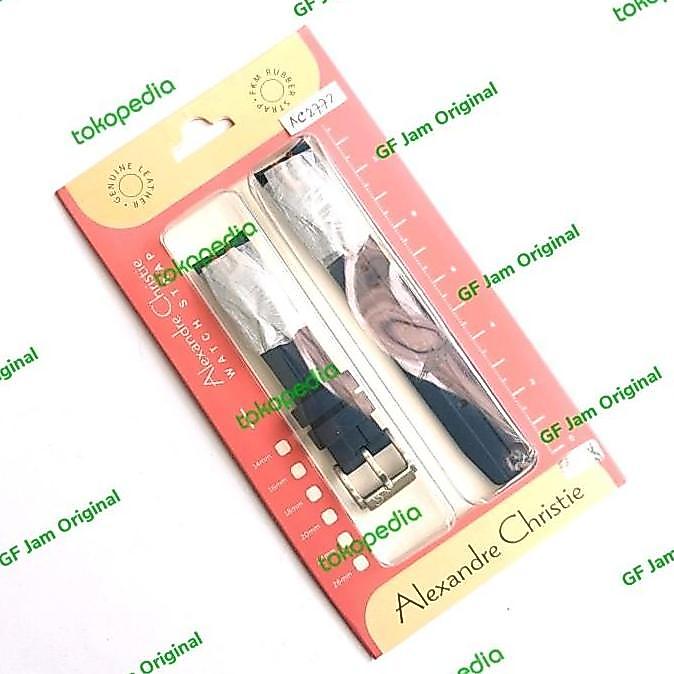 TALI KARET JAM TANGAN ALEXANDRE CHRISTIE AC6582 AC 6582 ORIGINAL 100% RUBBER BAND