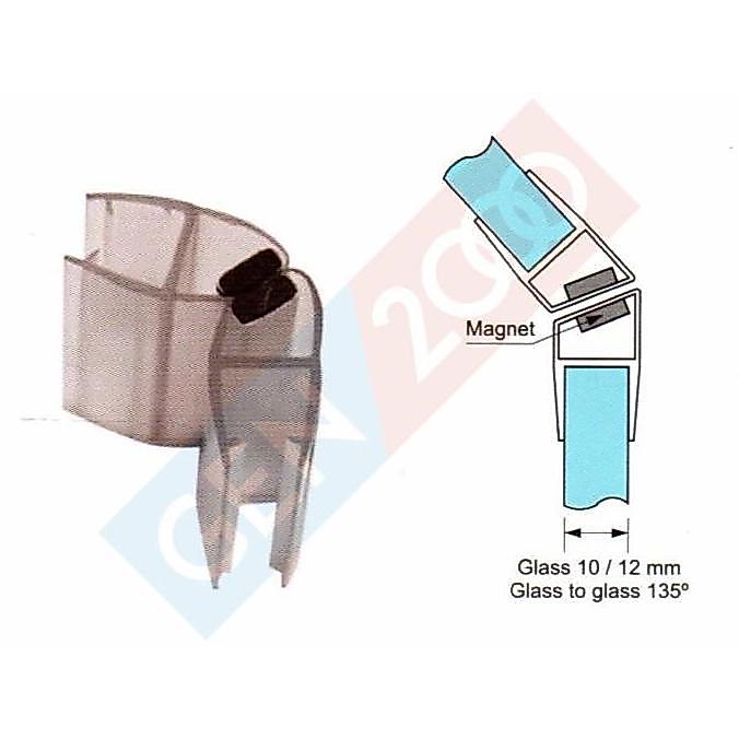 Clip Seal Magnet Pintu Kaca Magnetic Glass Clip Seal Pintu Kaca Magnet