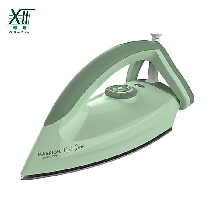 MASPION HA~365 HiJAB SERiES DRY IRON CERALON Setrika Ceramic Coating Gosokan Hijau