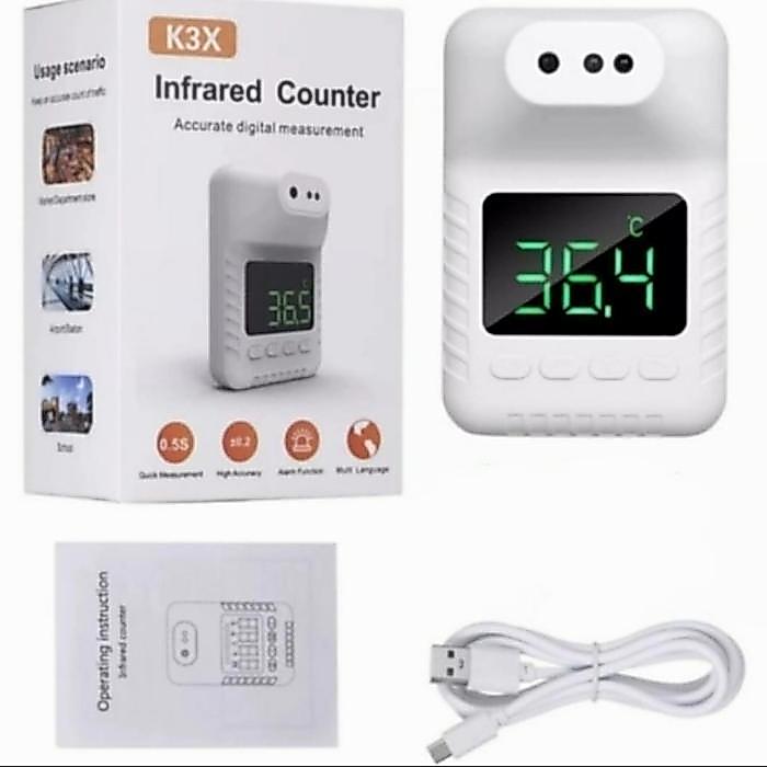 Termometer Otomatis K3X Infrared Dinding Wall Thermometer - Thermo K3X saja
