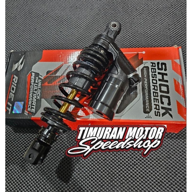 SHOCK RIDE IT GP277 MATIC 310 MM HITAM AS GOLD MIO - VARIO - BEAT - SCOOPY