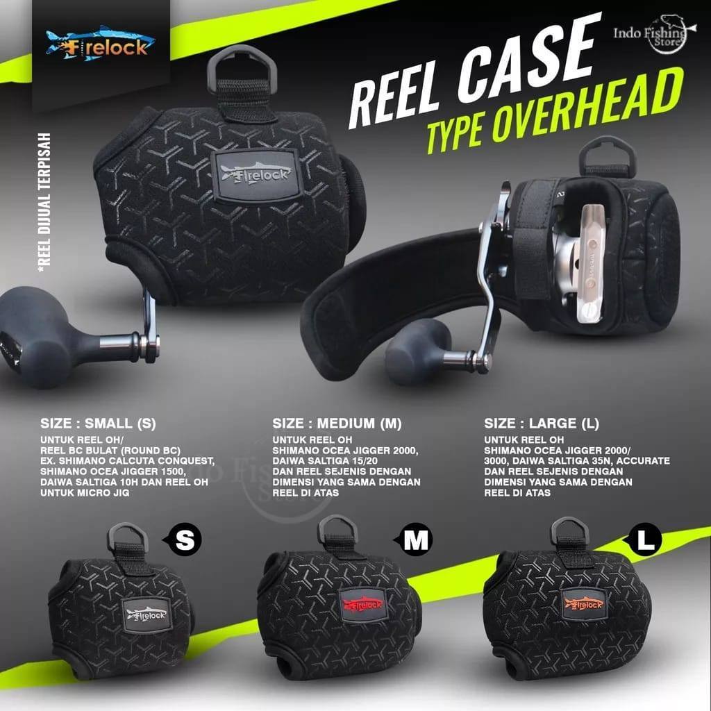 TEMPAT REEL OH FIRECAST SARUNG REEL OVERHEAD REEL POUCH OH REEL CASE PEMBUNGKUS REEL