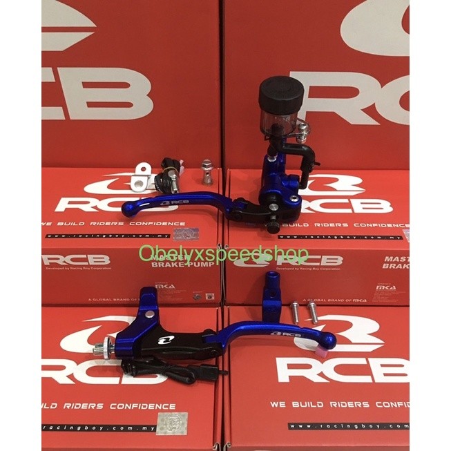 Paket Master Rem RCB S1 14MM dan Kopling tipe S1 - Blue/Biru
