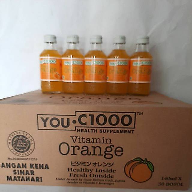 YOU  C  1000 ORANGE  1 BOX /  1 KARTON / 1 DUS  ISI  30 BOTOL PROMO  HANYA   350000