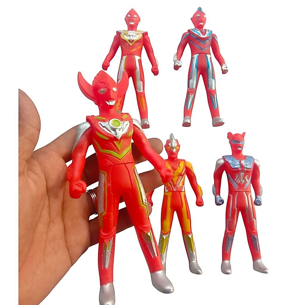 mainan Anak fiture Robot Ultraman x Aultraman x mini