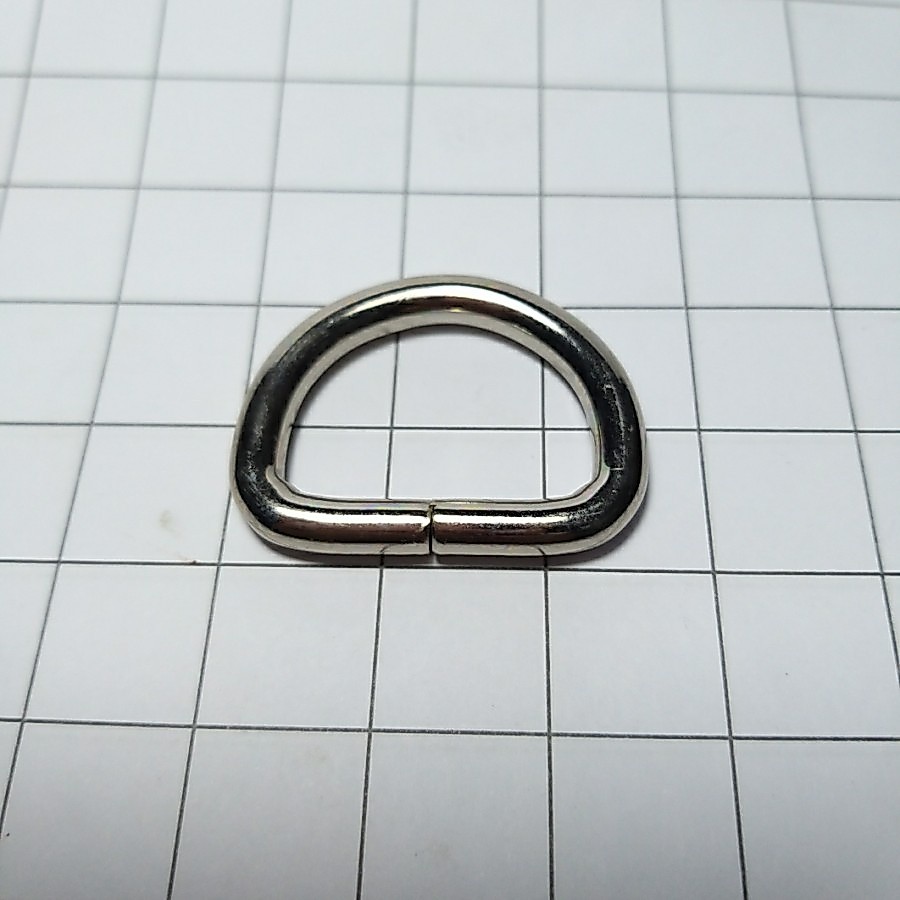 RD2,5/5 - Ring D Dd 2,5cm Tebal 5mm Nikel Silver